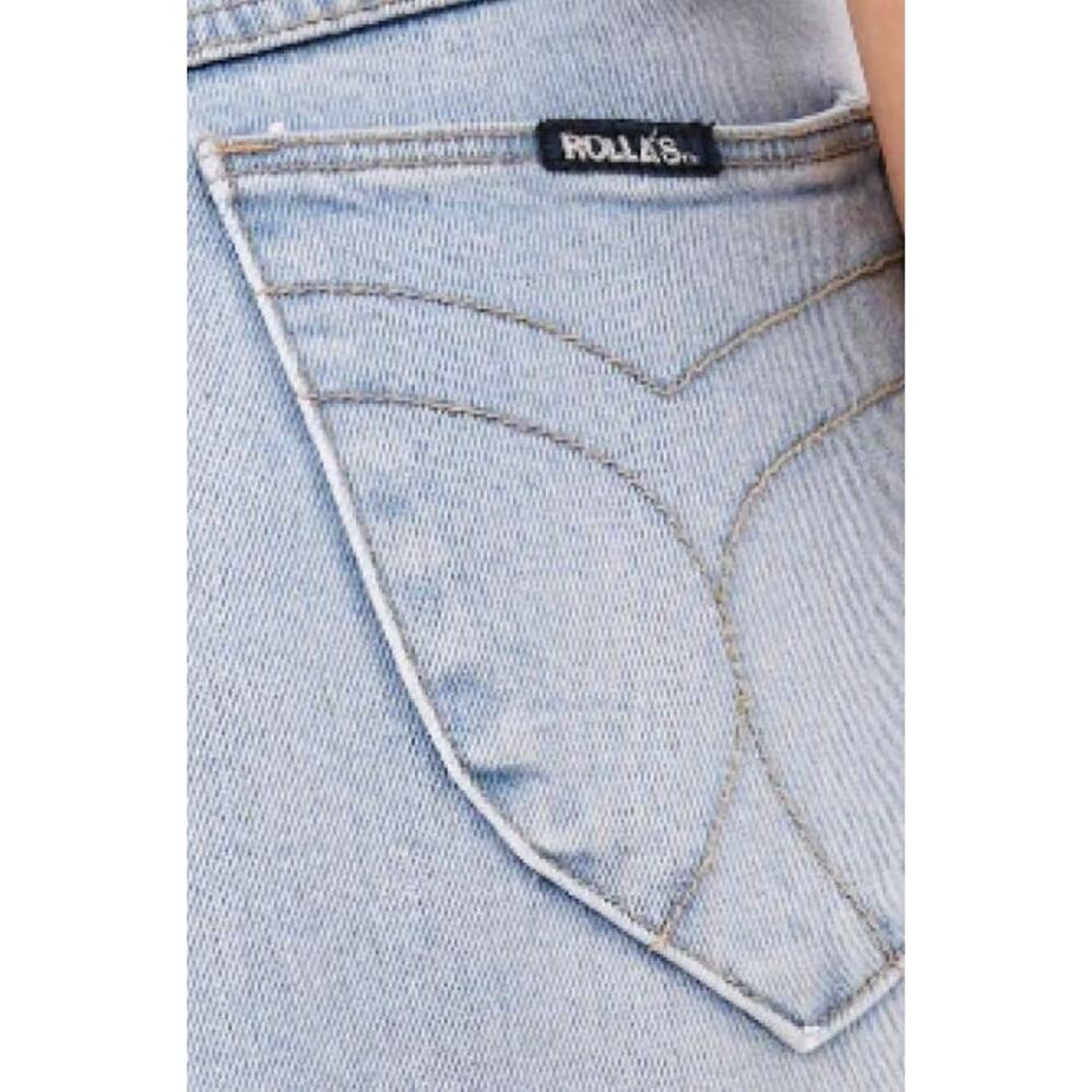 NWT! ROLLA'S WOMEN‎ Sailor Sophie Crop Wide Leg Jeans Light Blue SIZE-27 - Picture 6 of 12
